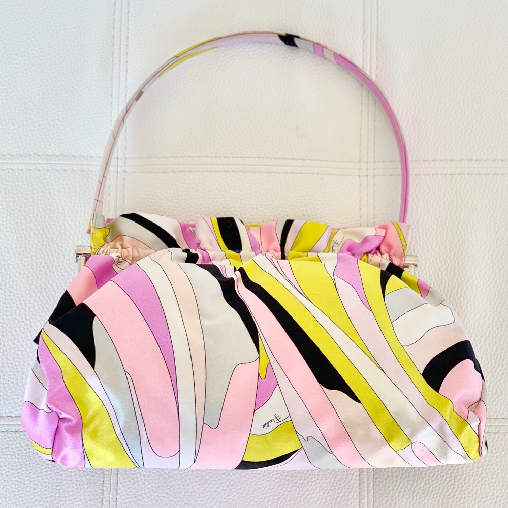 SOLD: Emilio Pucci Silk Vintage Handbag - Picture 6 of 15